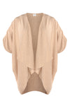 Cashmere poncho natural beige