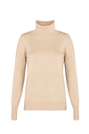 Natural beige cashmere turtleneck