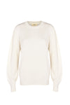 First Love - cashmere sweater with a round neck off-white