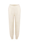 Cashmere minimalist trousers FOGO offwhite