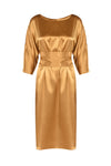 Adore You Camel Reversible Silk Dress