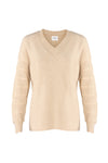 Merino/cashmere sweater with short sleeves SHORTY beige