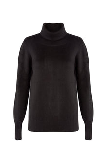  Merino/cashmere turtleneck black