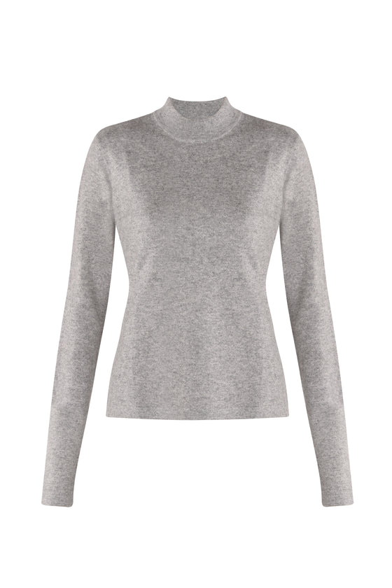 Merino/cashmere sweater Poise gray