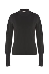 Merino-kašmírový svetr POISE černý