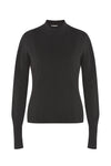 Merino/cashmere sweater with short sleeves SHORTY black