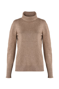 Merino-kašmírový rolák hnědý