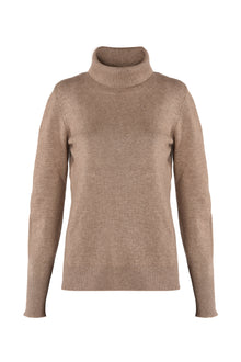  Merino-cashmere turtleneck brown