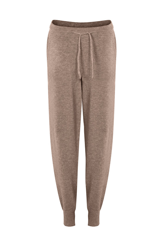 Cashmere sweatpants natural brown