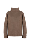 Cashmere oversize turtleneck brown