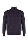 Men's cashmere sweater with a round neck