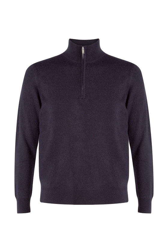 Men's cashmere sweater with a round neck