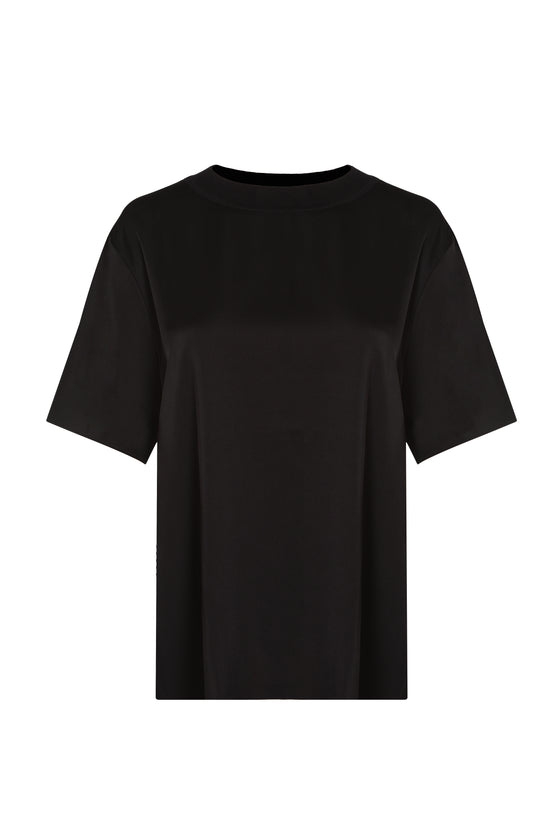 Silk T-shirt Silky black 