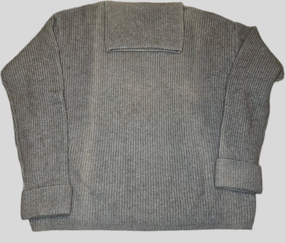 JARNÍ SLEVY: Kašmírový oversize rolák ORGANIC hnědý
