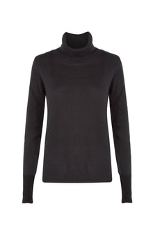  Black cashmere turtleneck