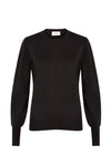 First Love - cashmere sweater with a round neck, black