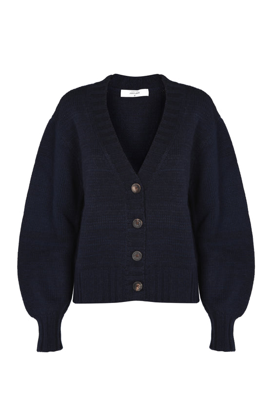 Cashmere cardigan SUPERSOFT navy RECYCLED