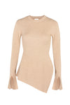 Asymmetrical cashmere top ORGANIC