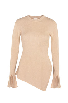  Asymmetrical cashmere top ORGANIC