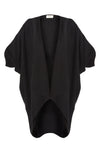 Cashmere poncho black