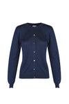 BUTTONS Blue Lagoon cashmere/silk Pleasure Cardigan