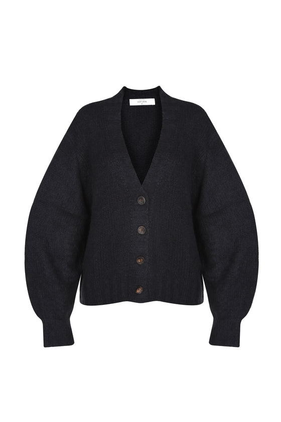 Kašmírový cardigan SUPERSOFT černý