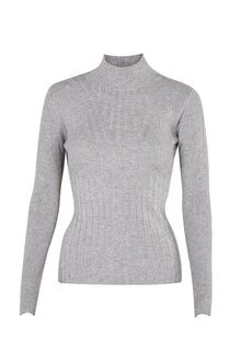  Cashmere turtleneck super light patterned gray