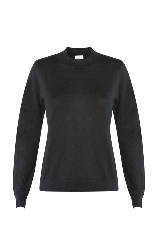 Cashmere/silk top SIMPLE Black