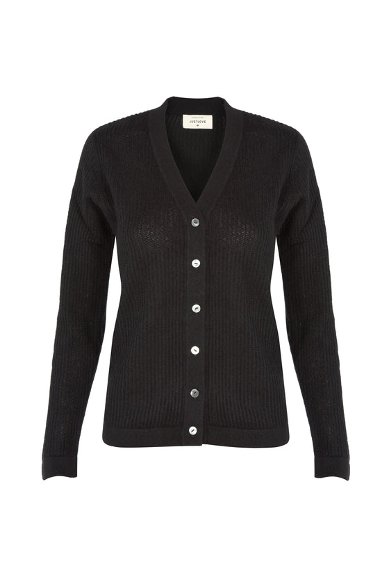 Kašmírový cardigan black