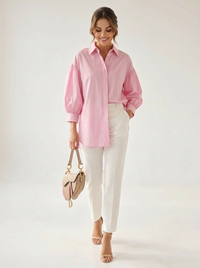 Košile BOA z organické bavlny powder pink
