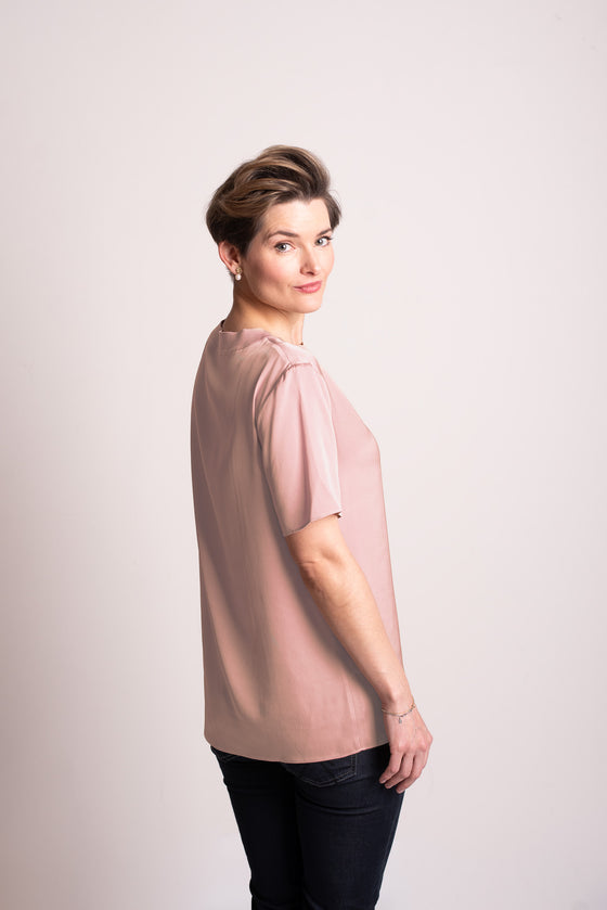 Silk T-shirt Silky beige 