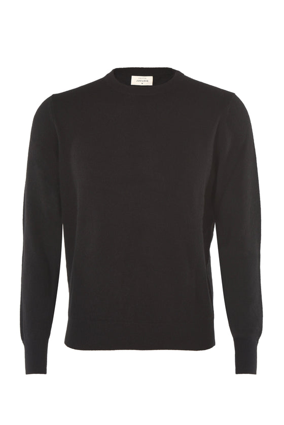 Men's cashmere sweater with a round neck