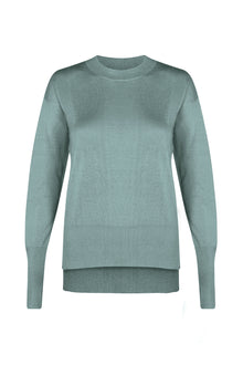  SAVE CASHMERE: Ultralehký nepálský svetr AKASH eukalyptový