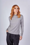 Merino/cashmere sweater Poise gray