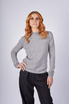 Merino/cashmere sweater Poise gray