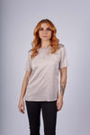 Silk T-shirt Silky beige 