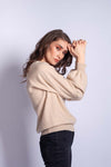 Cashmere summer top CELESTE beige