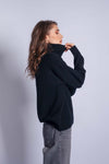 Cashmere turtleneck BOYFRIEND black