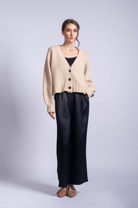 Cashmere cardigan black