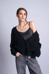 Cashmere cardigan black