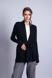 Kašmírový cardigan DIVINE černý