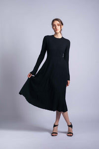 Kašmírové šaty SUPERSOFT černé