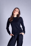 Cashmere/silk top SIMPLE Black