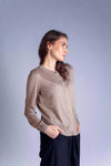 BUTTONS organic cashmere/silk top