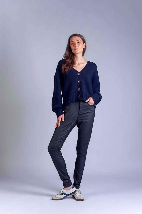 Cashmere cardigan SUPERSOFT navy RECYCLED