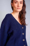 Cashmere cardigan SUPERSOFT navy RECYCLED