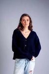 Cashmere cardigan SUPERSOFT Black RECYCLED