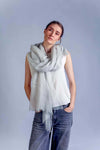 Sagarmatha ultralight baby cashmere scarf, beige