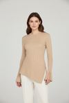 Asymetrický kašmírový top ORGANIC