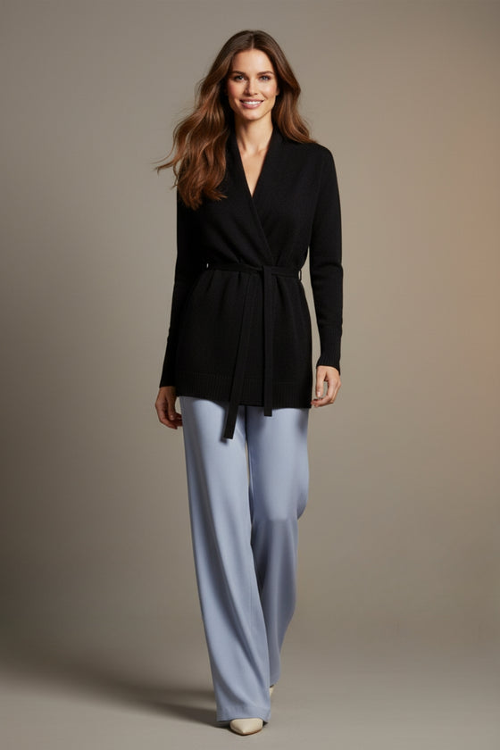 Kašmírový cardigan DIVINE černý